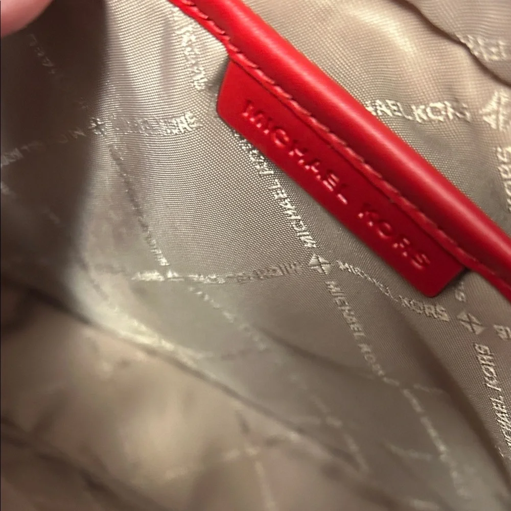 Michael Kors Bold Red Crossbody Bag - Picture 5 of 7